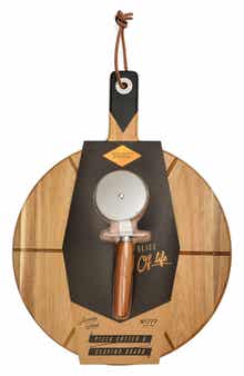 Pizza Board & Cutter Set