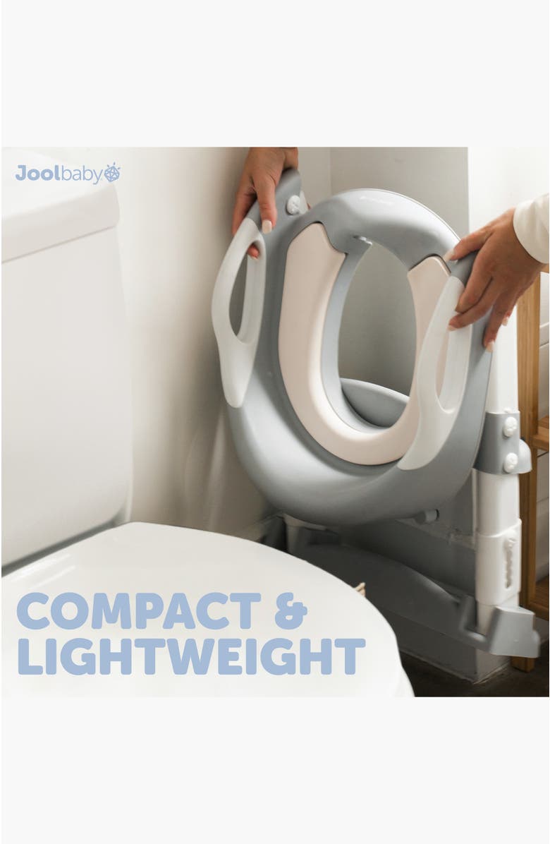 Jool Baby Potty Training Seat with Step Ladder, Alternate, color, Gray