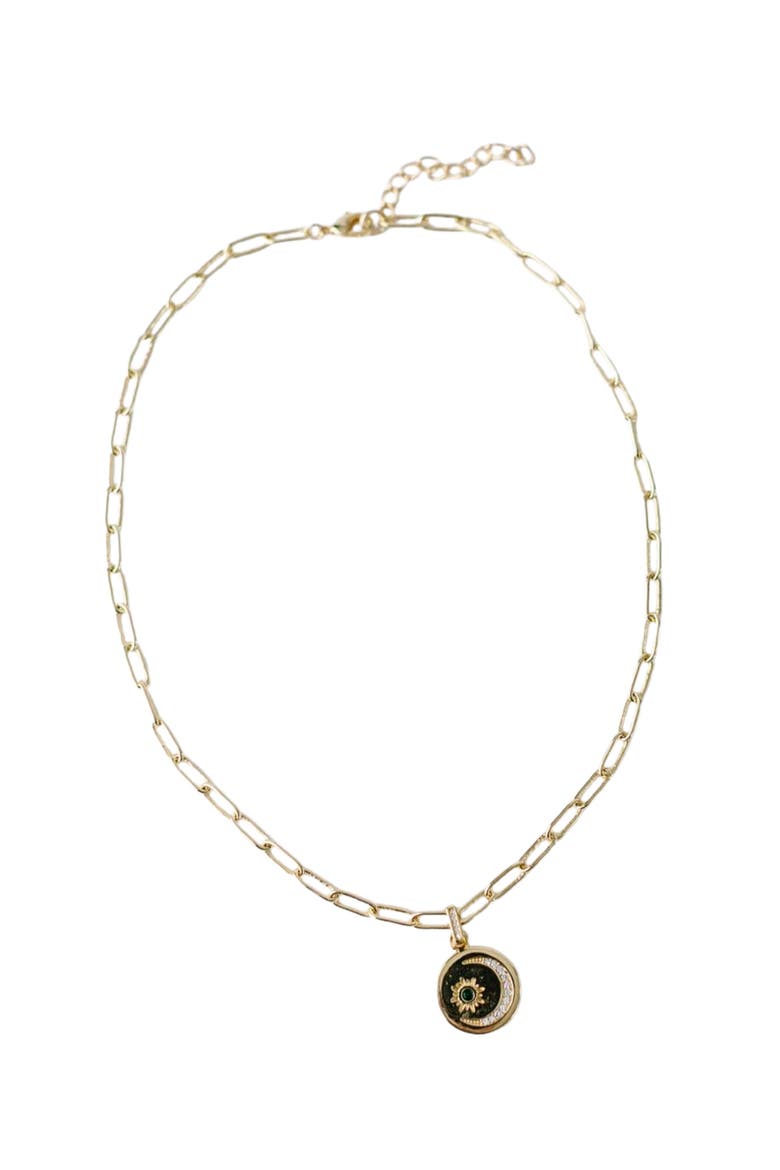 Luna Necklace, Main, color, Green