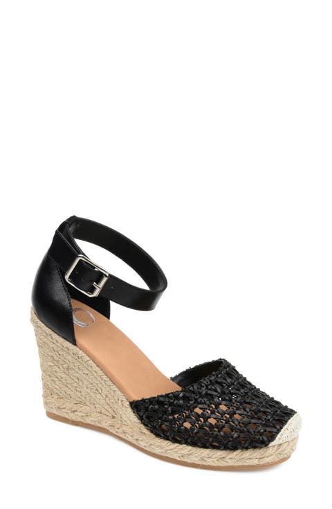 JOURNEE Sierra Woven Espadrille Wedge Sandal (Women)