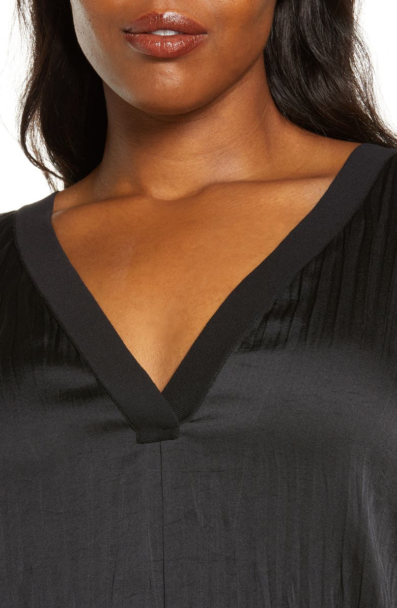 Vince Crushed Satin Blouse, Alternate, color,