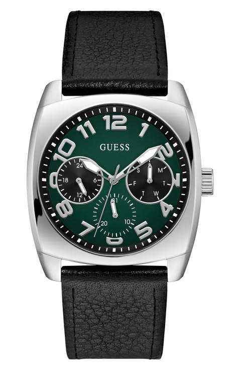 Xander Leather Strap Watch, 40.5mm