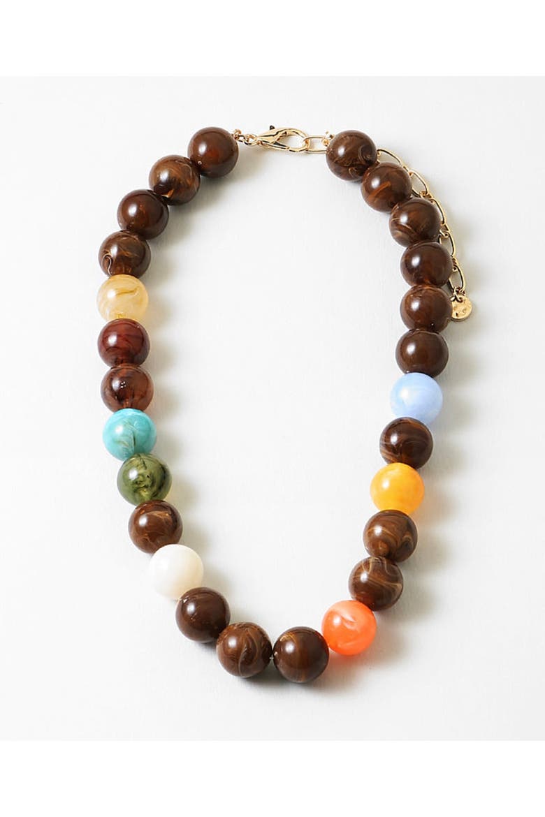 Sweater Weather Necklace, Main, color, Brown