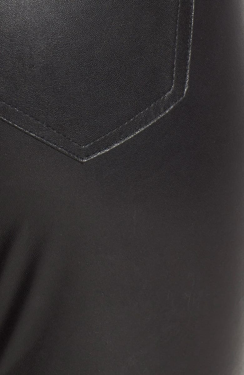 Hue 'Leatherette Skimmer' Faux Leather Leggings, Alternate, color,