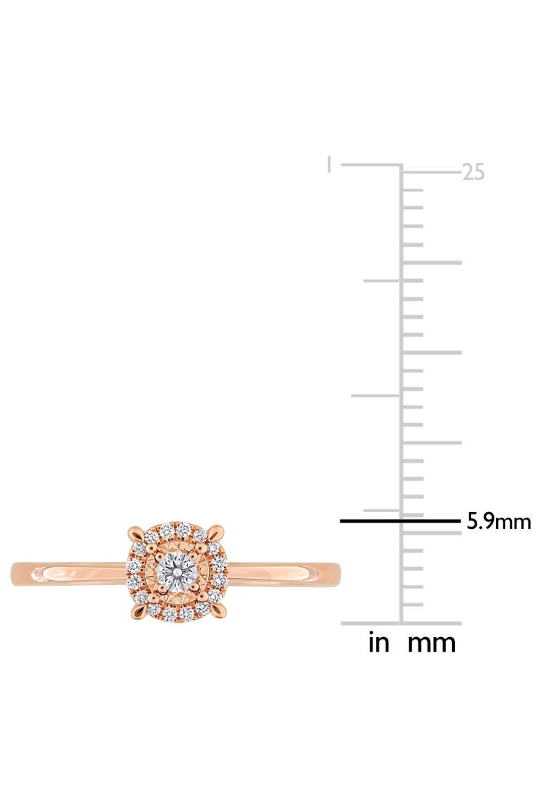 Lab-Grown Diamond Promise Ring 14k Rose Gold, Alternate, color, Rose Gold
