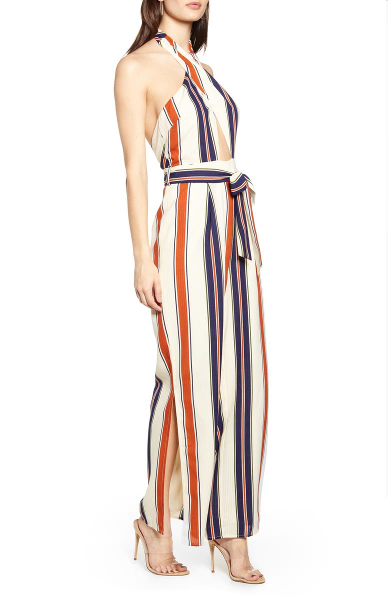 J.O.A. Halter Neck Jumpsuit, Alternate, color, 