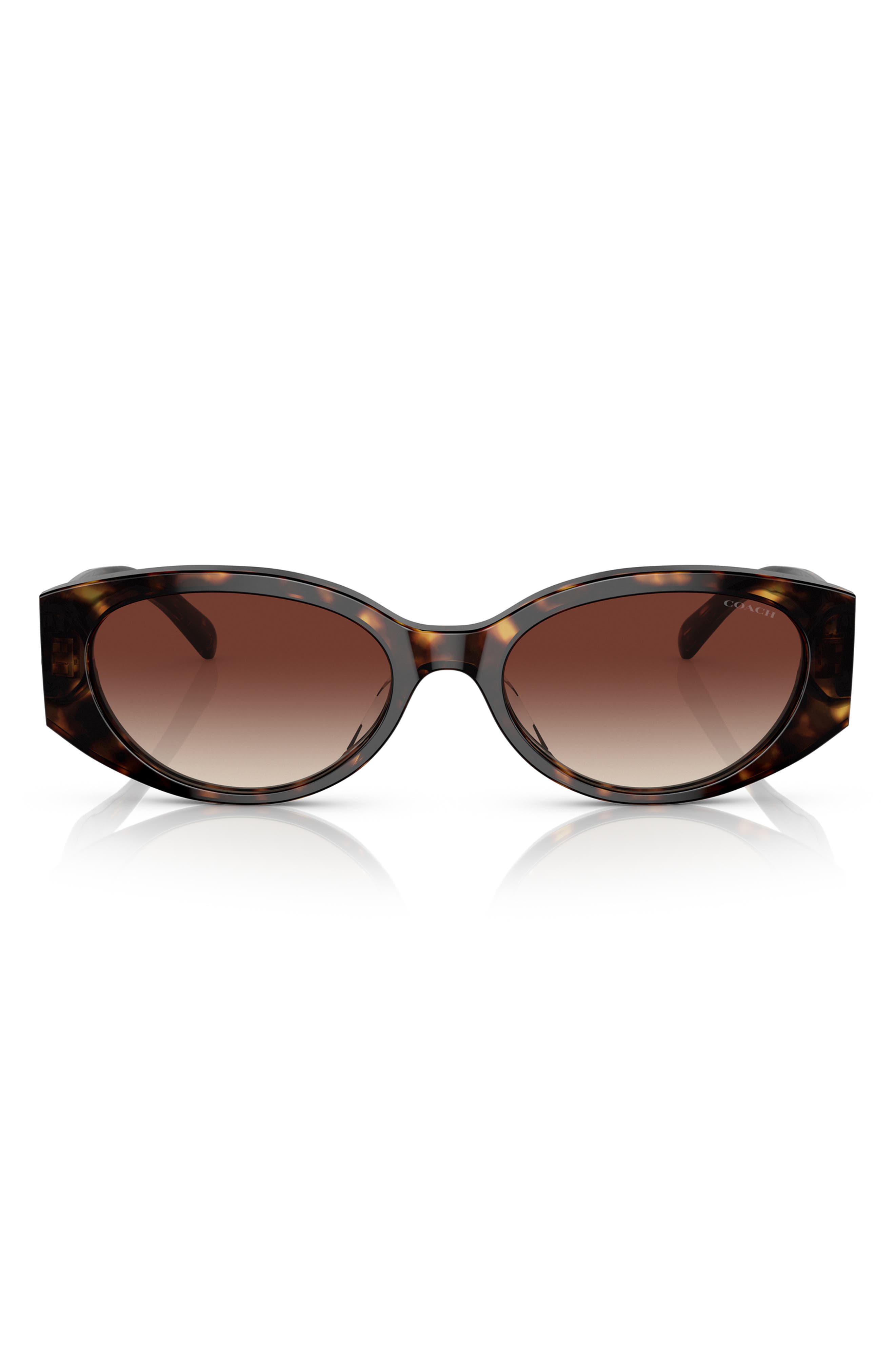 COACH 57mm Oval Sunglasses