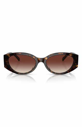 COACH 57mm Oval Sunglasses