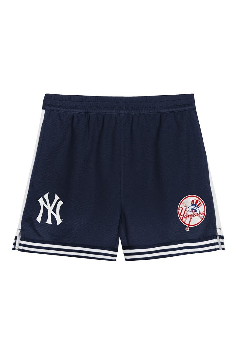 Toddler Gray/Navy New York Yankees Pinch Hitter Infielder T-Shirt and Shorts Set, Alternate, color, Gray