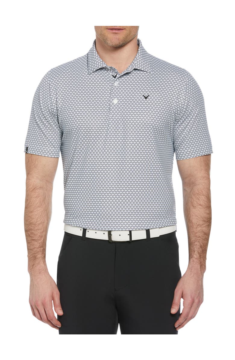 Callaway Big & Tall Gradient Chevron Print Polo Shirt, Main, color, 