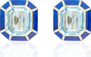 GOSHWARA Mélange Emerald-Cut Stud Earrings