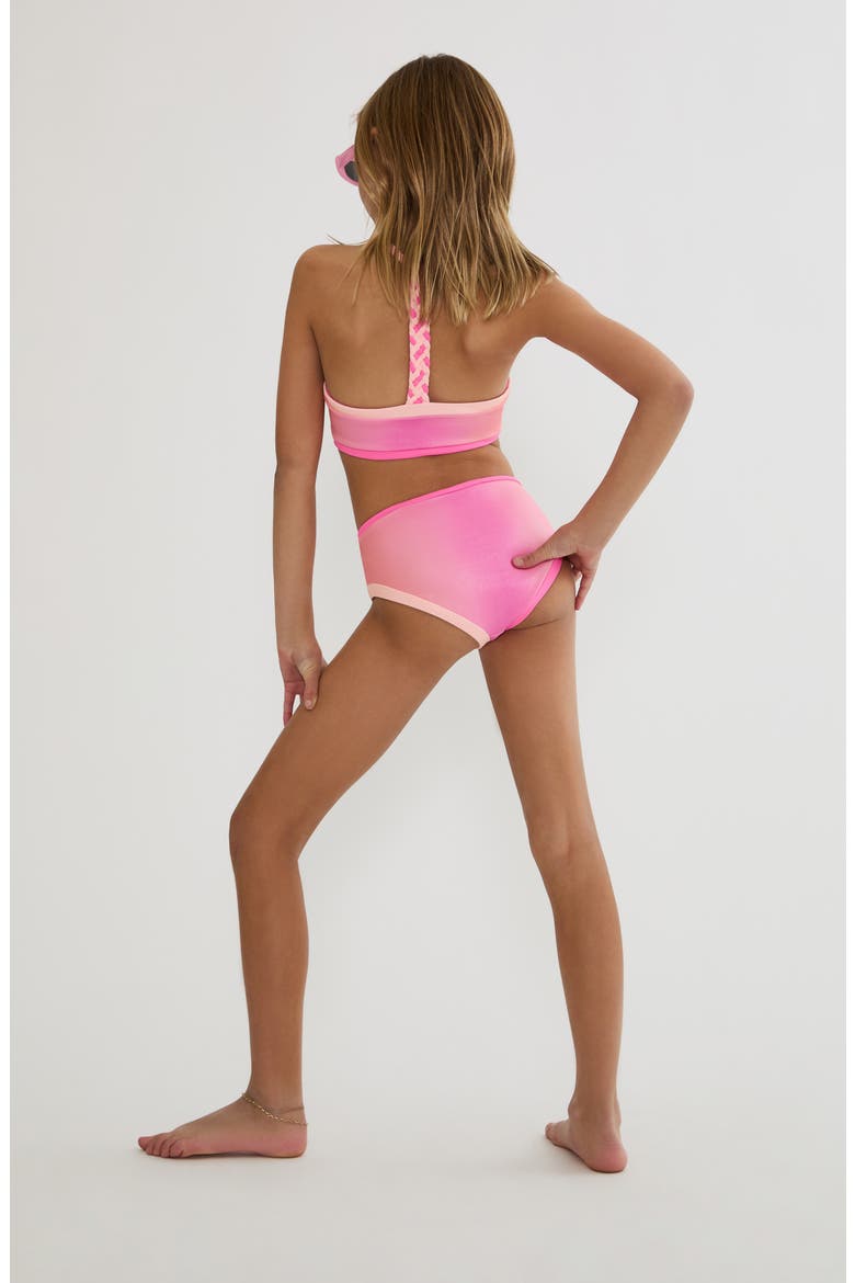 Kids' Little Bambi & Janie Two-Piece Swimsuit, Alternate, color, PETAL SUNRISE