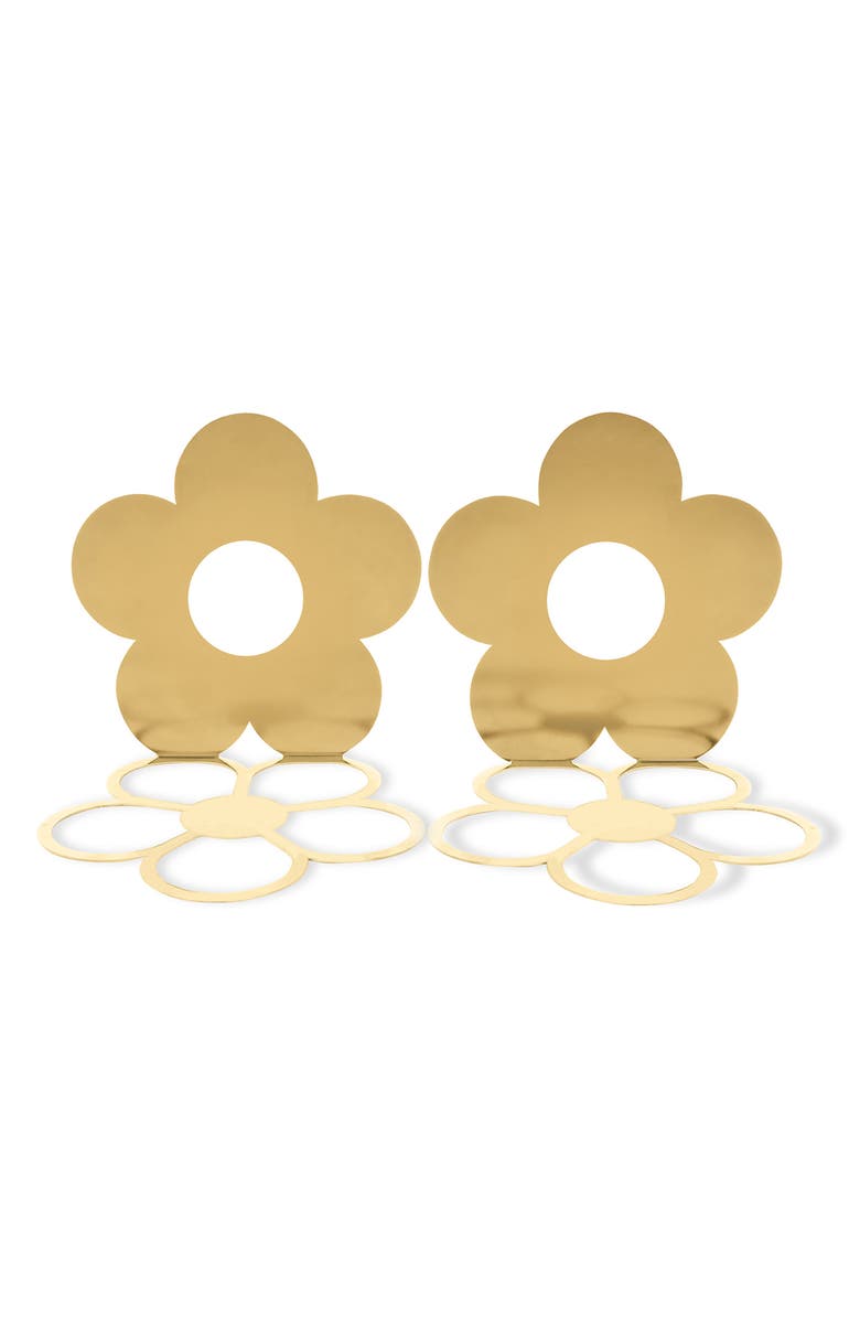 Kate Spade New York set of 2 flower bookends, Main, color,