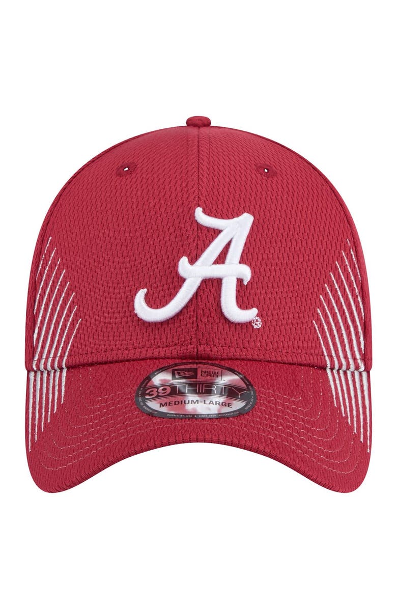 New Era Men's New Era Crimson Alabama Crimson Tide Active Slash Sides 39THIRTY Flex Hat, Alternate, color, 