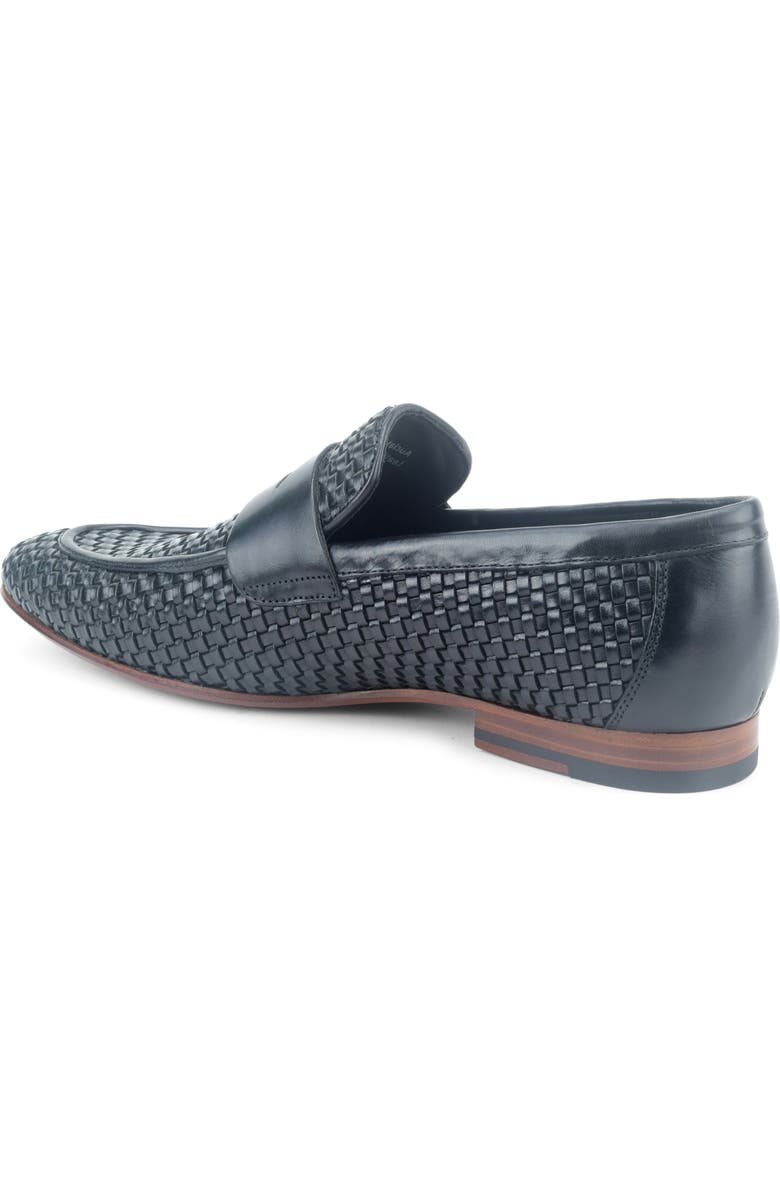 Warfield & Grand Auclair Woven Penny Loafer, Alternate, color, Black