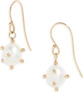 Poppy Finch Bubble Cultured Pearl Drop Earrings