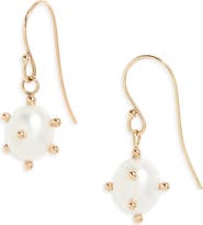 Poppy Finch Bubble Cultured Pearl Drop Earrings