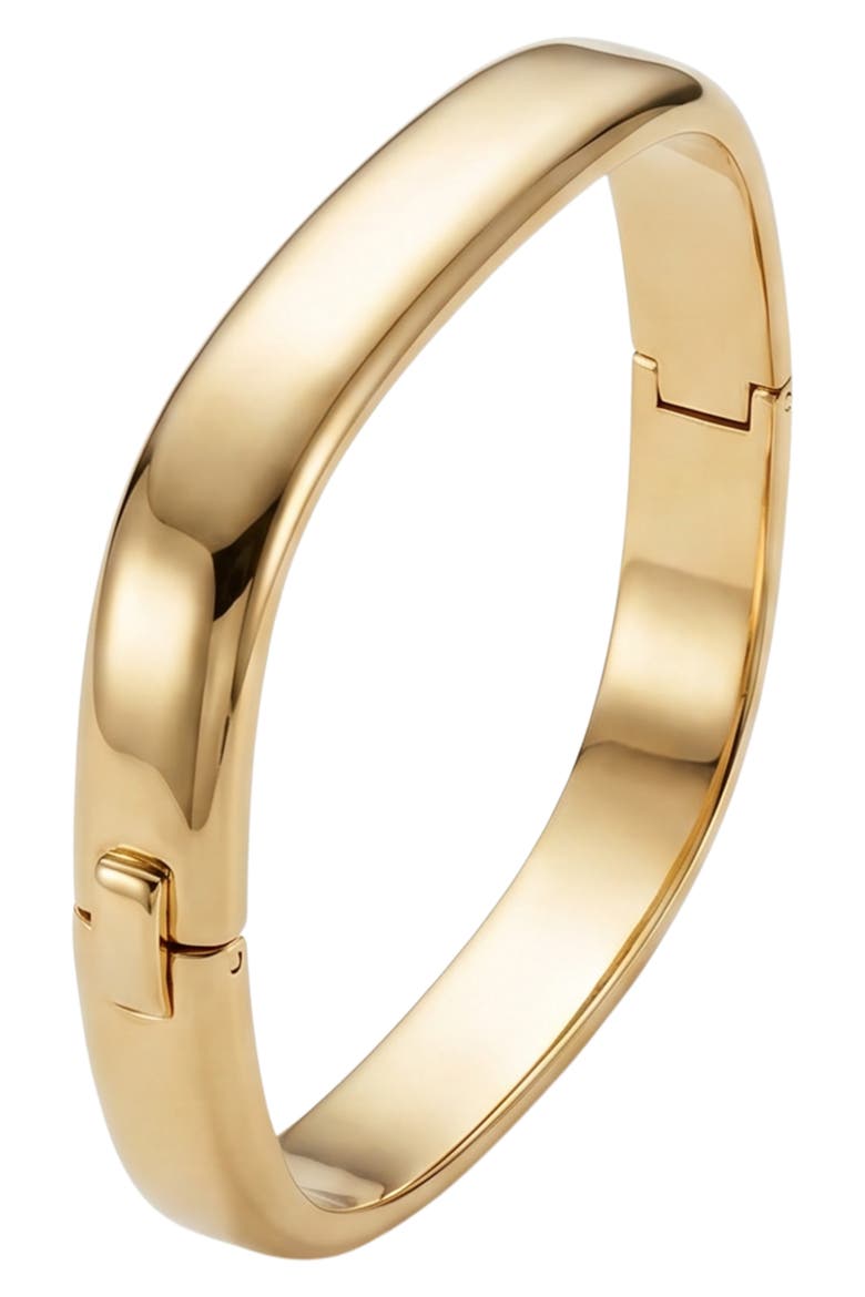 Hinge Bangle, Main, color, GOLD