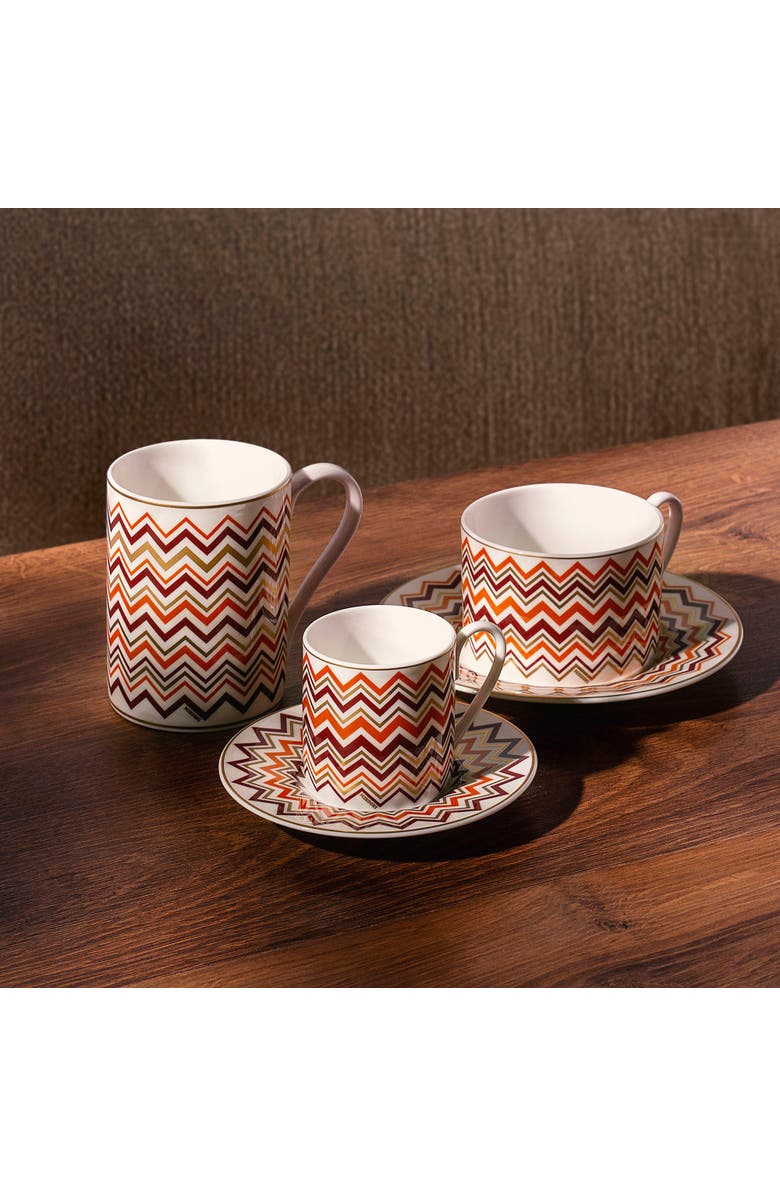 Missoni Coffee Cup & Saucer Set Of 6 In Luxury Box, Alternate, color, Multicolor
