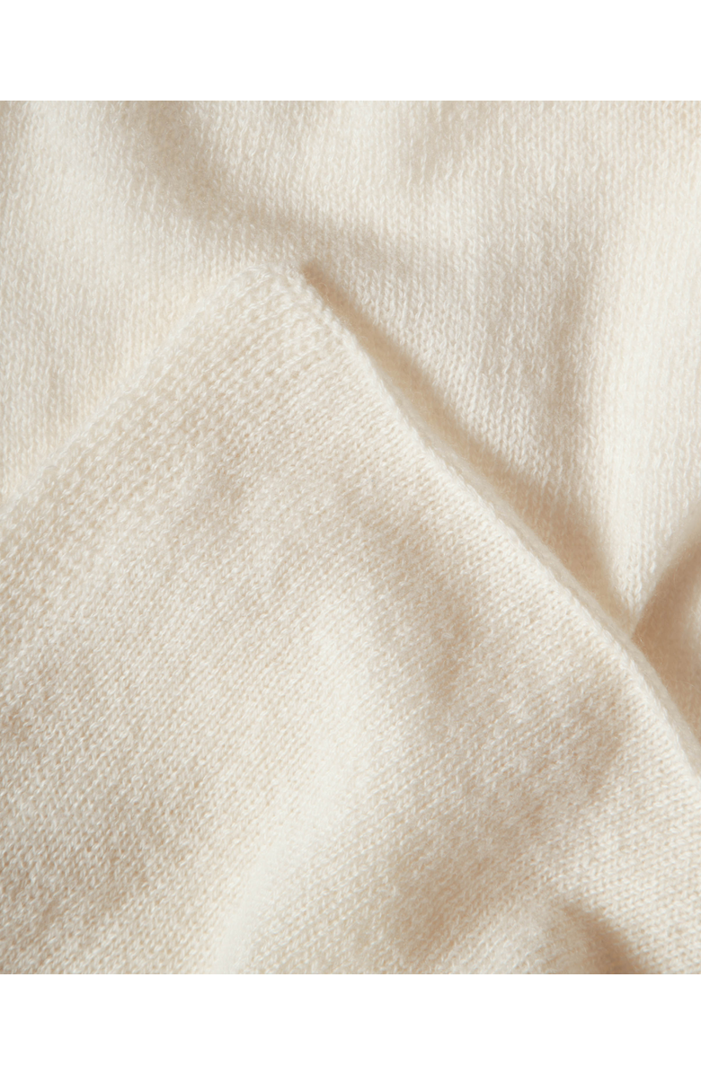 Monticelli Cashmere Essential Pure Cashmere Maxi Wide Scarf, Alternate, color, Milk White