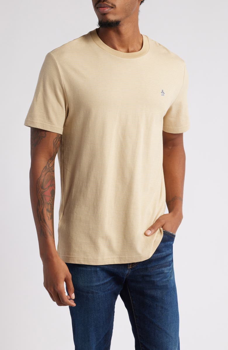 Original Penguin Stripe Cotton T-Shirt, Main, color, 