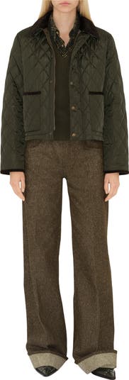 Burberry Cropped Quilted Nylon Jacket | Nordstrom