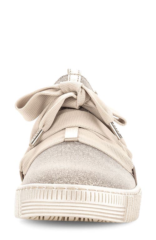 Gabor Bow Knit Sneaker In Neutral