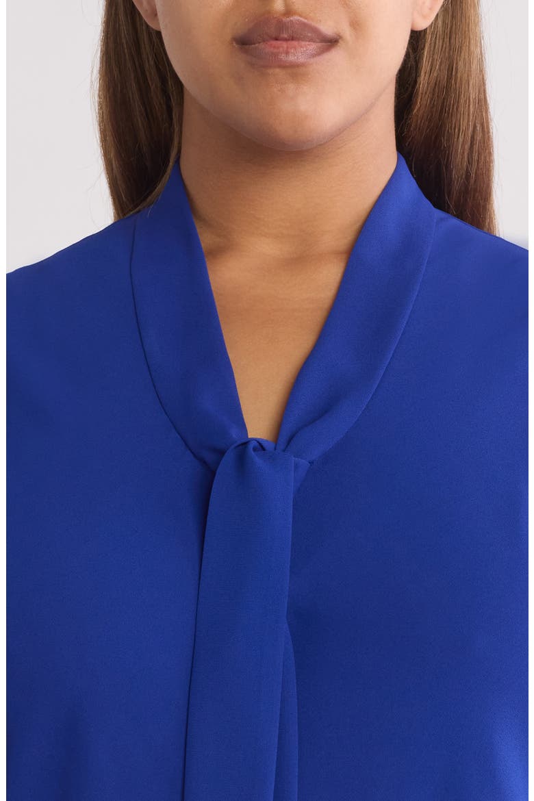 Sleeveless Tie Front Top, Alternate, color, ROYAL