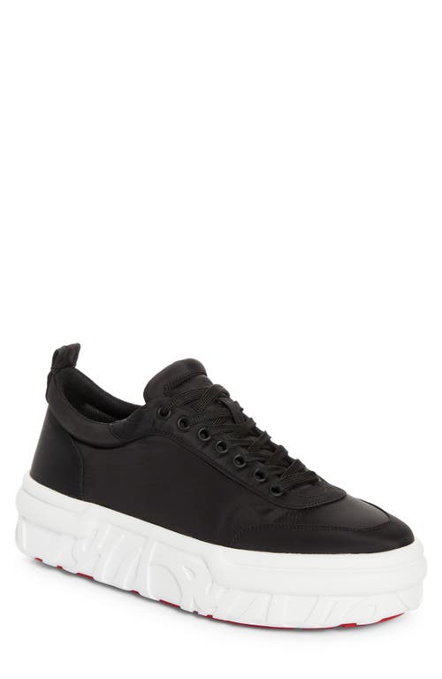 Christian Louboutin Mens Choukario Low-top Woven Trainers Black Eur 41.5 / 7.5 Uk In Black