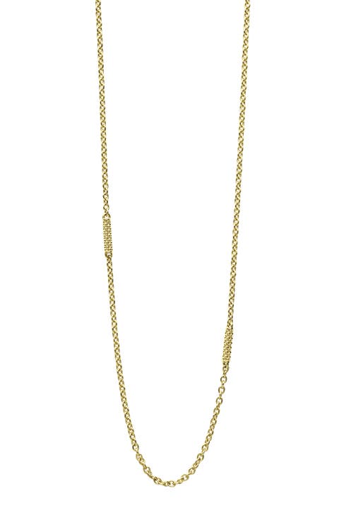 Signature Caviar Long Station Necklace