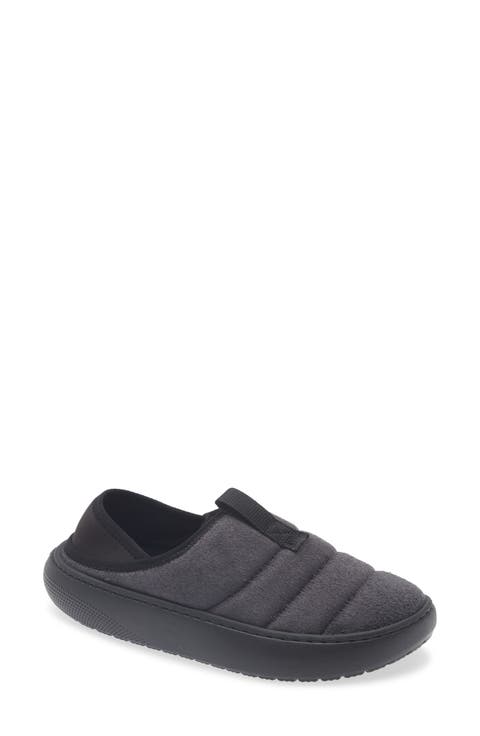 Classic Vegan Suede Quilted Clog