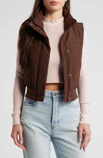 Crop Puffer Vest