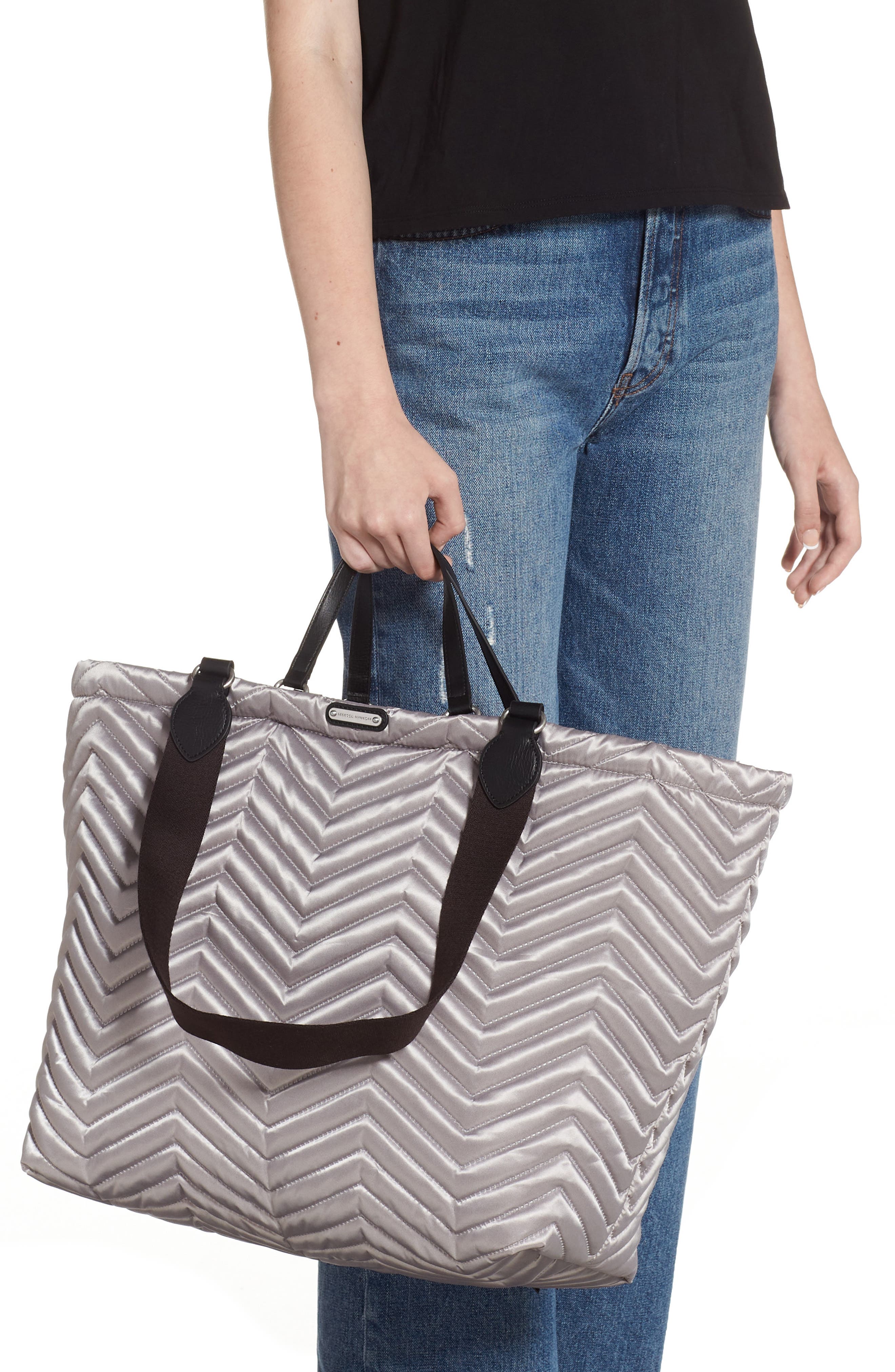 Rebecca Minkoff Sienna Quilted Nylon Tote, Alternate, color, 