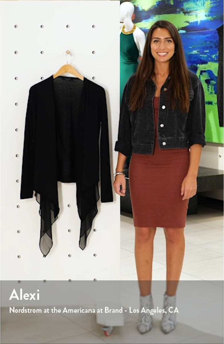 Mirri Waterfall Merino Wool Cardigan, sales video thumbnail