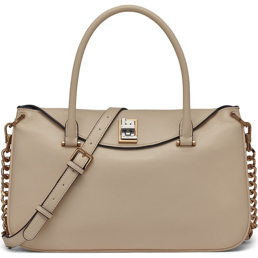 Karl Lagerfeld Paris Nadine Satchel In Brie