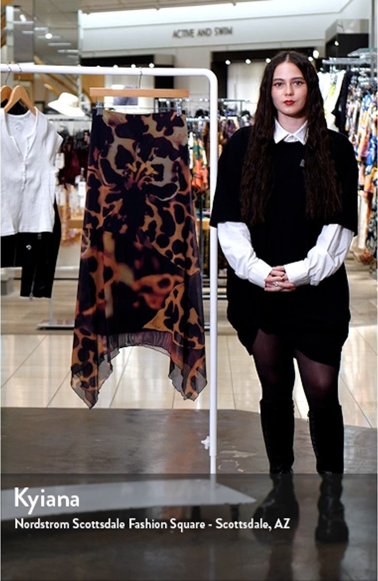 Handkerchief Hem Mesh Maxi Skirt, sales video thumbnail