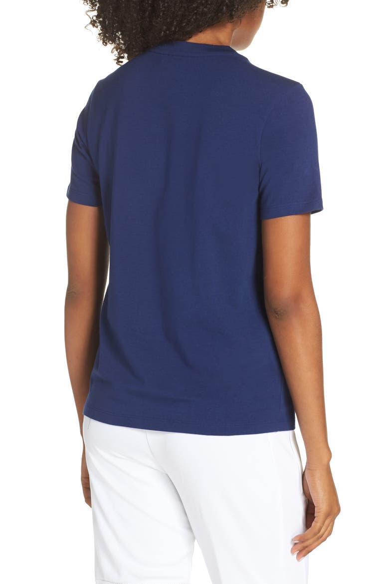 adidas Trefoil Tee, Alternate, color, DARK BLUE
