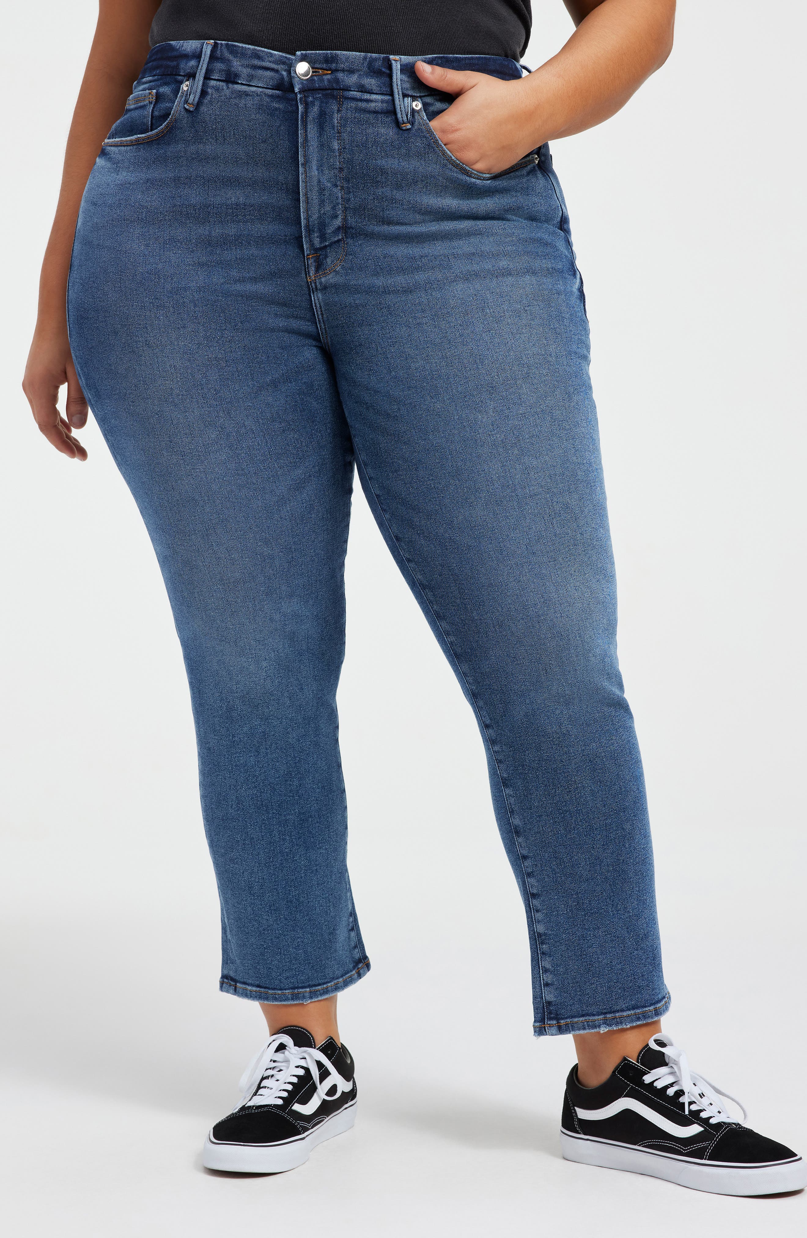 Good American Good Legs Straight Leg Jeans (Women) | Nordstromrack