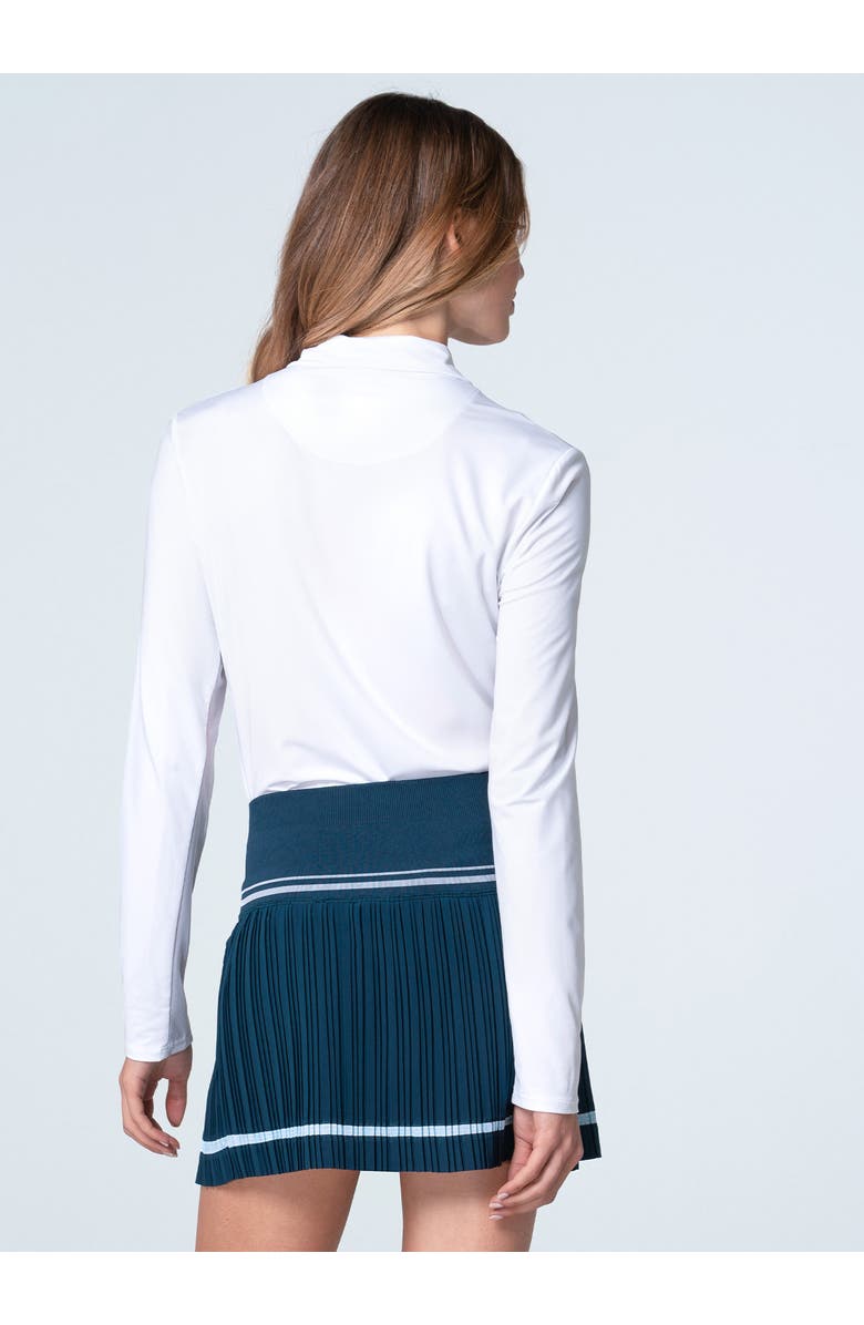 Lucky in Love Free Play Zip Long Sleeve, Alternate, color, White