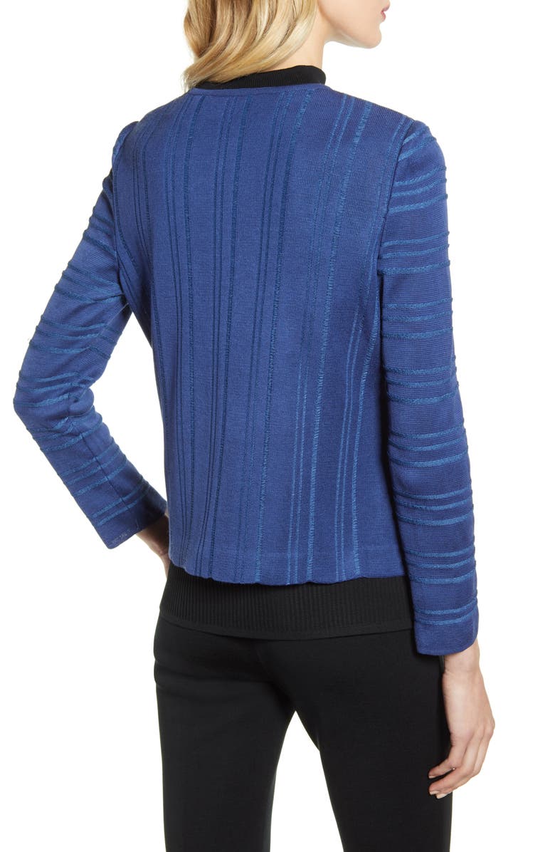 Ming Wang Front Zip Pullover, Alternate, color, 
