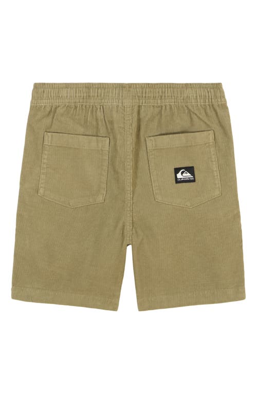 QUIKSILVER QUIKSILVER KIDS' TAXER CORDUROY DRAWSTRING SHORTS 