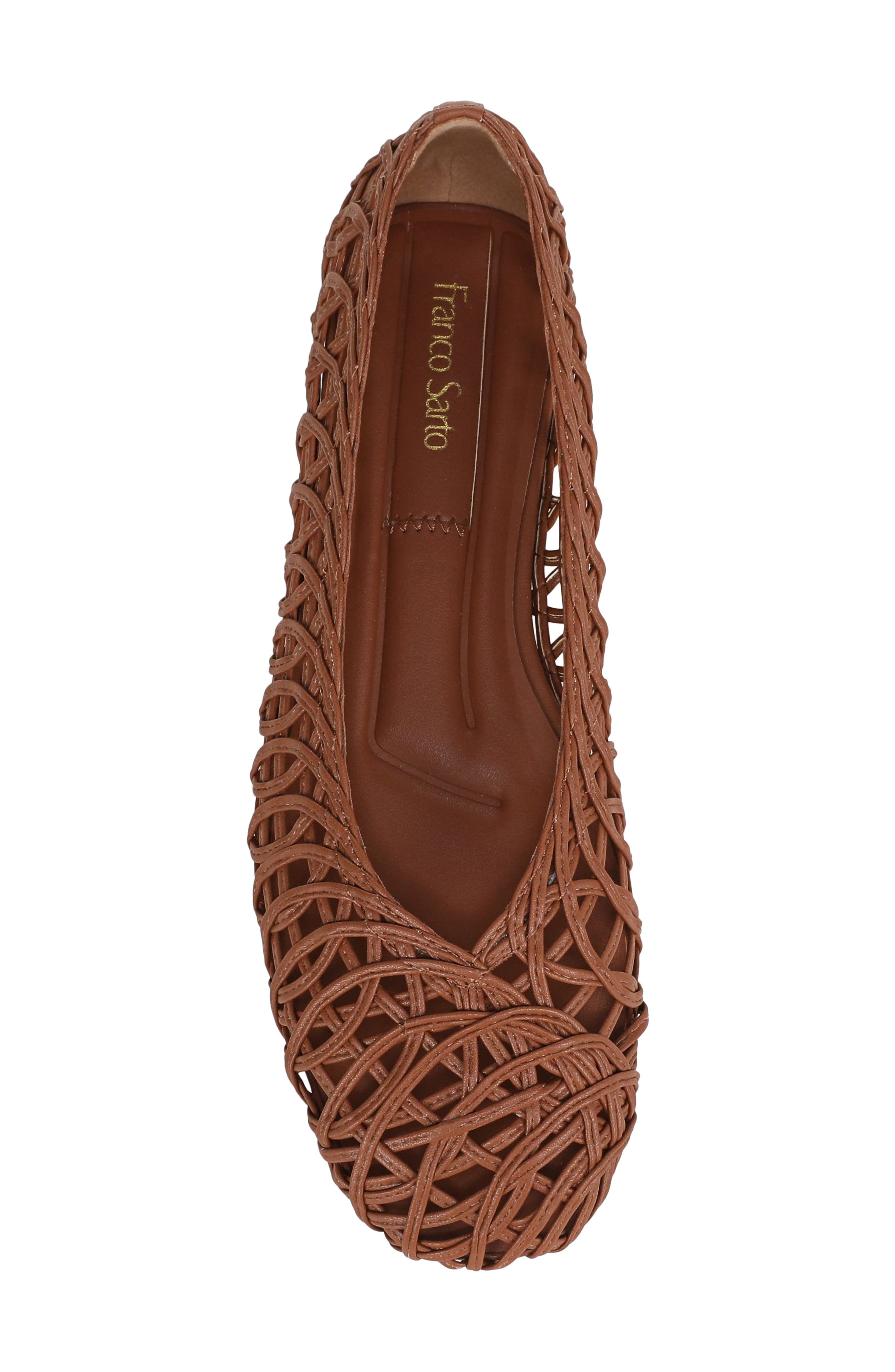 Amalia Flat, Alternate, color, COGNAC