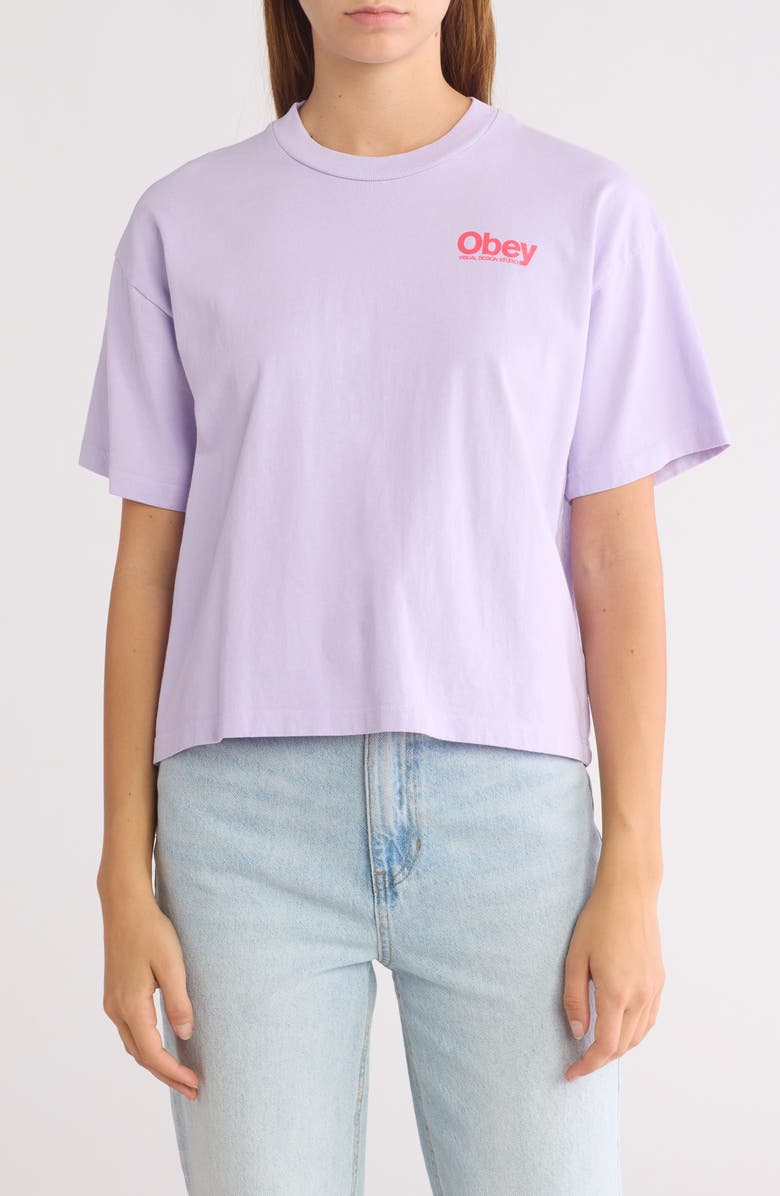 Obey Soft Fruit Logo Cotton T-Shirt, Main, color,