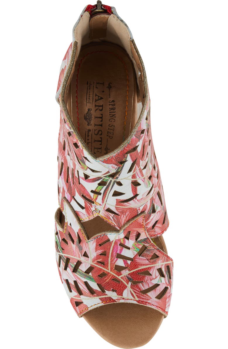 L'Artiste by Spring Step Icon Fleur Sandal, Alternate, color, Red Multi