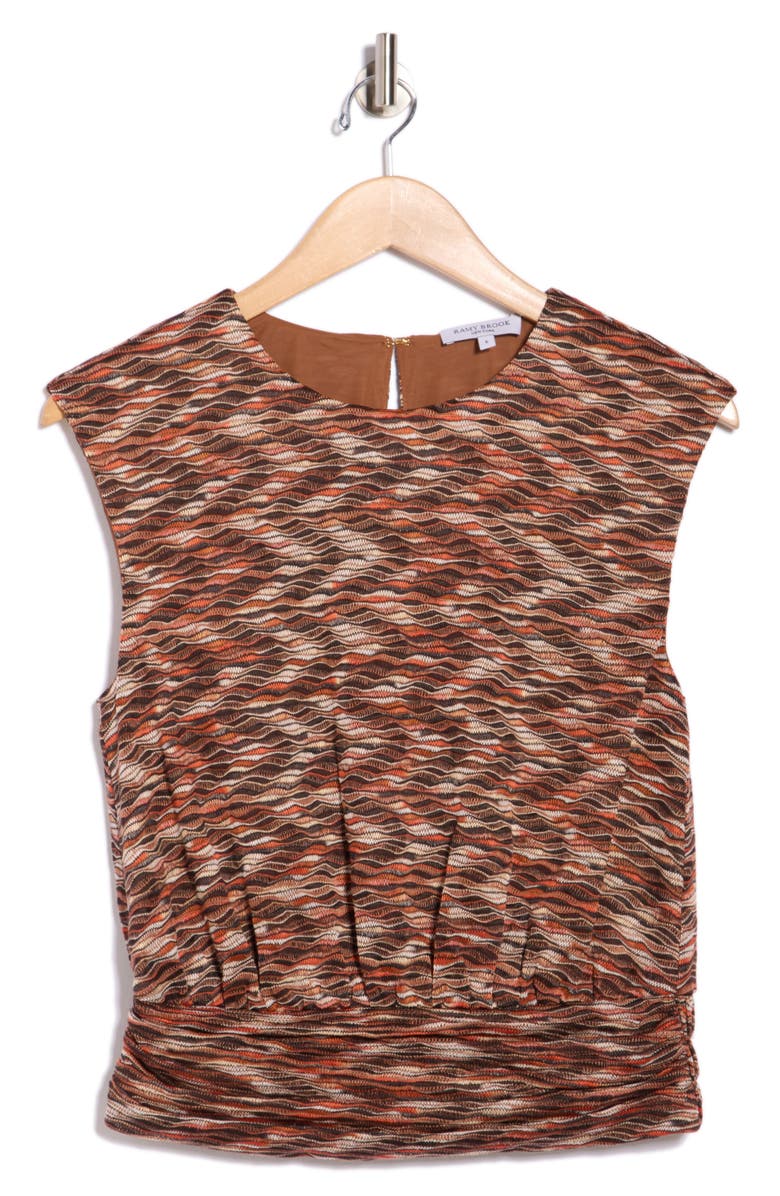 Ramy Brook Sheri Sleeveless Top, Alternate, color, Caramel Combo