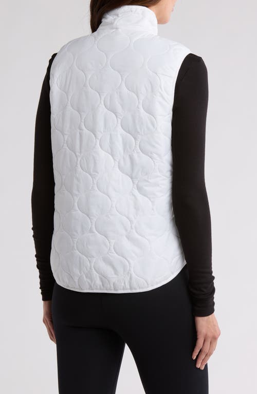 X By Gottex Onion Quilted Vest In White