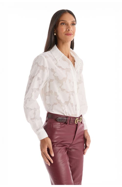 The Noli Shop Stelle Button Up In White