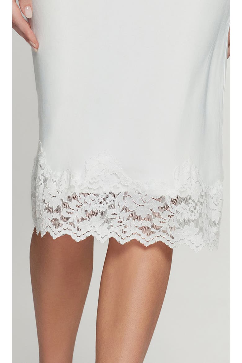 Virgo Lace Combo Skirt, Alternate, color, White