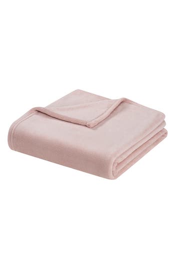 Tahari Plush Throw Blanket In Sepia Rose