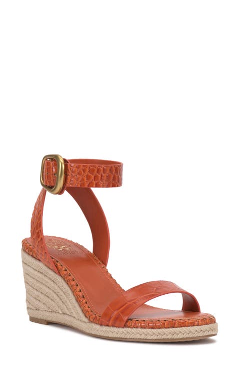Fainel Espadrille Ankle Strap Platform Wedge Sandal (Women)